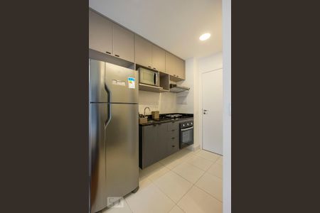 Cozinha de kitnet/studio para alugar com 1 quarto, 25m² em Cerqueira César, São Paulo