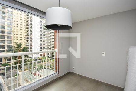 varanda Sala de apartamento para alugar com 1 quarto, 45m² em Jardim Paulista, São Paulo