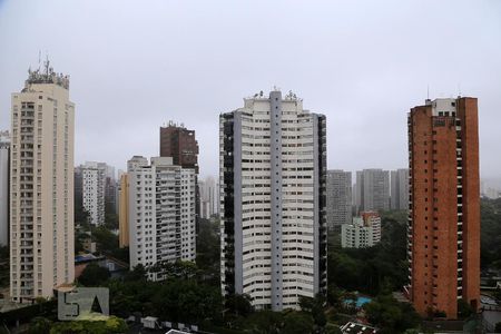 Vista da Varanda de apartamento à venda com 1 quarto, 57m² em Vila Andrade, São Paulo