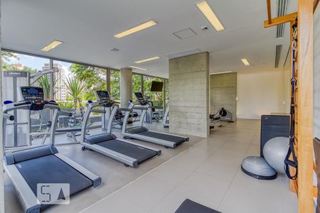 Apartamento para alugar com 35m², 1 quarto e 1 vaga Apartamento para alugar com 35m², 1 quarto e 1 vagaÁrea comum - Academia