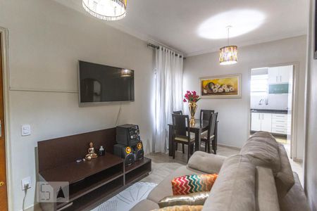 Sala de estar de apartamento à venda com 2 quartos, 65m² em Nova Petrópolis, São Bernardo do Campo