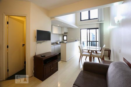 Sala de apartamento para alugar com 1 quarto, 32m² em Moema, São Paulo