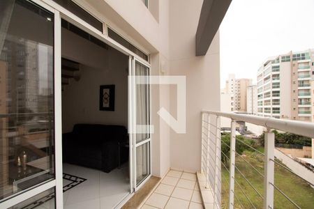 Varanda da Sala/Cozinha de apartamento para alugar com 1 quarto, 62m² em Parque Campolim, Sorocaba