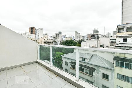 Studio para alugar com 45m², 1 quarto e sem vaga Studio para alugar com 45m², 1 quarto e sem vagaVaranda