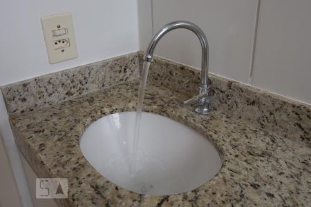 Banheiro social - pia de apartamento para alugar com 2 quartos, 48m² em Reserva Sul Condomínio Resort, Ribeirão Preto