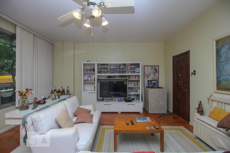 Sala de Estar de apartamento à venda com 4 quartos, 190m² em Botafogo, Rio de Janeiro