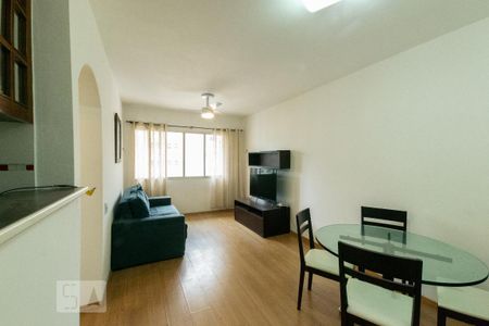 Sala de apartamento para alugar com 1 quarto, 43m² em Moema, São Paulo
