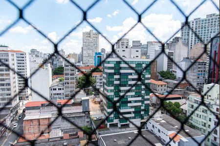 Vista da sala de apartamento à venda com 1 quarto, 27m² em Sé, São Paulo