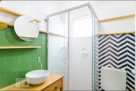 Banheiro Social de apartamento à venda com 1 quarto, 48m² em Vila Monte Alegre, São Paulo