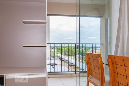 Vista da Sala de apartamento para alugar com 2 quartos, 58m² em Parque Oeste Industrial, Goiânia