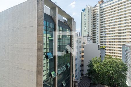 Vista da Sala/Quarto de kitnet/studio à venda com 1 quarto, 24m² em Bela Vista, São Paulo