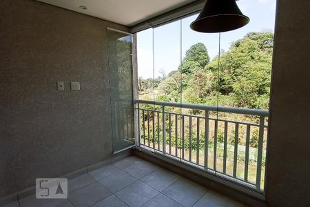 Varanda da sala de apartamento para alugar com 2 quartos, 72m² em Tamboré, Santana de Parnaíba