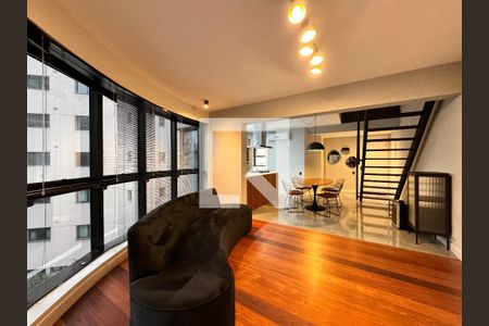 Sala de apartamento para alugar com 1 quarto, 98m² em Jardim Sílvia, Santo André