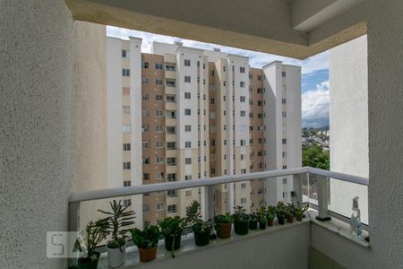 Varanda da Sala de apartamento à venda com 2 quartos, 65m² em Planalto, Belo Horizonte