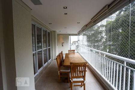 Varanda da Sala de apartamento para alugar com 3 quartos, 138m² em Vila Andrade, São Paulo