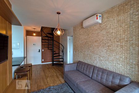 Sala de apartamento para alugar com 2 quartos, 81m² em Jardim Leonor, São Paulo