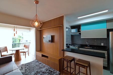 Sala de apartamento para alugar com 2 quartos, 81m² em Jardim Leonor, São Paulo