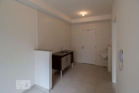 Sala e cozinha de apartamento para alugar com 1 quarto, 28m² em Cambuci, São Paulo