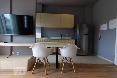 Detalhe - Sala  de kitnet/studio para alugar com 1 quarto, 48m² em Granja Viana, Cotia