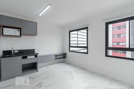 Quarto/Cozinha de kitnet/studio para alugar com 1 quarto, 25m² em Mirandópolis, São Paulo