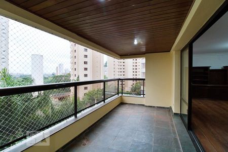 Varanda da Sala de apartamento à venda com 4 quartos, 193m² em Jardim Monte Kemel, São Paulo