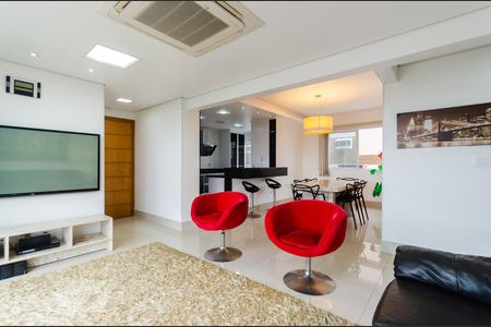 Sala de apartamento para alugar com 3 quartos, 98m² em Marapé, Santos