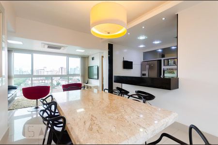 Sala de jantar de apartamento para alugar com 3 quartos, 98m² em Marapé, Santos