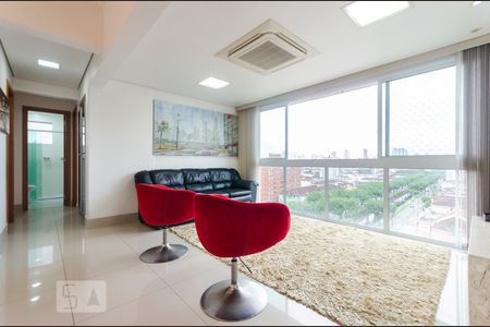 Sala de apartamento para alugar com 3 quartos, 98m² em Marapé, Santos