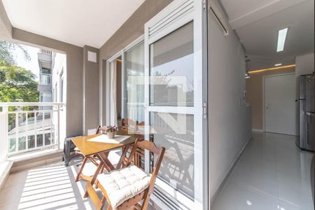 Sacada da Sala de apartamento à venda com 2 quartos, 61m² em Vila Isa, São Paulo