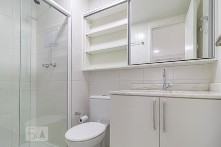 Apartamento para alugar com 55m², 2 quartos e 1 vaga Apartamento para alugar com 55m², 2 quartos e 1 vagaBanheiro da