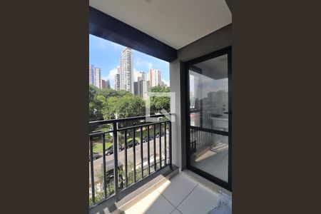 Varanda da Sala de apartamento à venda com 1 quarto, 42m² em Campestre, Santo André