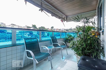 Varanda da Sala de apartamento à venda com 3 quartos, 127m² em Freguesia de Jacarepaguá, Rio de Janeiro