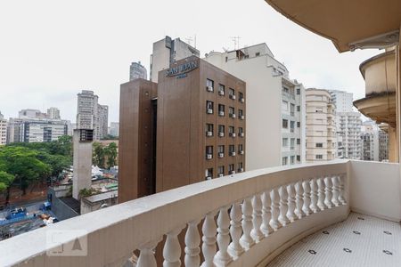 Varanda da Suíte de apartamento à venda com 2 quartos, 154m² em República , São Paulo