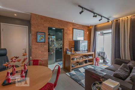 Sala de apartamento à venda com 1 quarto, 47m² em Campo Belo, São Paulo