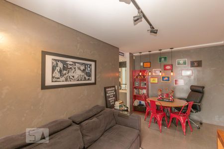 Sala de apartamento à venda com 1 quarto, 47m² em Campo Belo, São Paulo