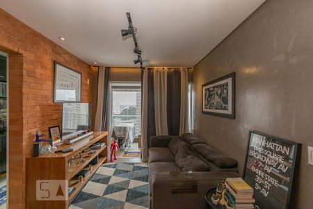 Sala de apartamento à venda com 1 quarto, 47m² em Campo Belo, São Paulo
