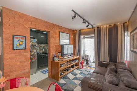 Sala de apartamento à venda com 1 quarto, 47m² em Campo Belo, São Paulo
