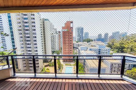 Varanda de apartamento à venda com 4 quartos, 540m² em Real Parque, São Paulo