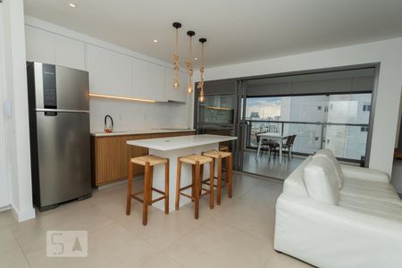 Sala de apartamento à venda com 1 quarto, 69m² em Vila Romana, São Paulo
