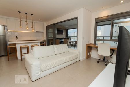 Sala de apartamento à venda com 1 quarto, 69m² em Vila Romana, São Paulo