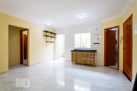 Sala/Cozinha de apartamento à venda com 2 quartos, 57m² em Vila Curuçá, Santo André