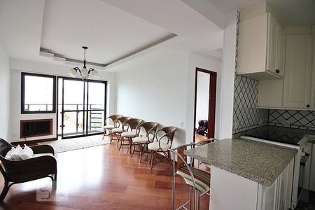 Sala  de apartamento à venda com 1 quarto, 48m² em Centro, São Bernardo do Campo