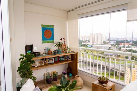 Varanda das salas de apartamento à venda com 3 quartos, 107m² em Vila Lusitânia, São Bernardo do Campo