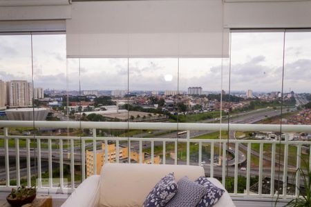 Varanda das salas de apartamento à venda com 3 quartos, 107m² em Vila Lusitânia, São Bernardo do Campo
