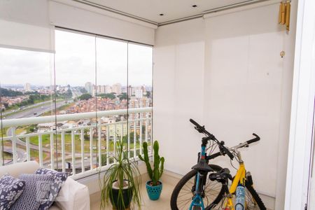 Varanda das salas de apartamento à venda com 3 quartos, 107m² em Vila Lusitânia, São Bernardo do Campo