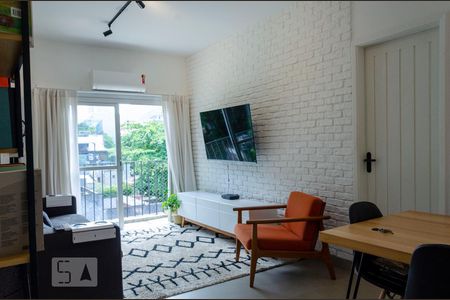 Sala de apartamento à venda com 1 quarto, 43m² em Botafogo, Rio de Janeiro