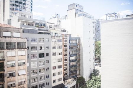 Vista do Quarto de apartamento para alugar com 1 quarto, 28m² em República, São Paulo