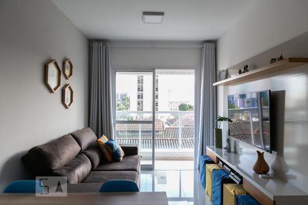 Sala de apartamento para alugar com 2 quartos, 54m² em Gonzaga, Santos