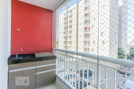 Varanda da Sala de apartamento à venda com 3 quartos, 70m² em Vila Nova Alba, São Paulo