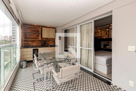 Studio para alugar com 42m², 1 quarto e 1 vaga Studio para alugar com 42m², 1 quarto e 1 vagaVaranda